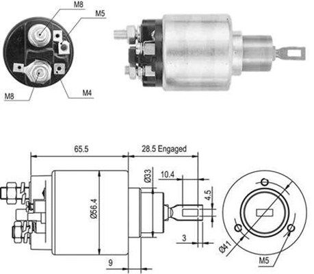 MAGNETI MARELLI solenoidinis jungiklis, starteris 940113050047